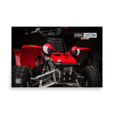 Red Yamaha YFZ350 Banshee Photo Paper Poster