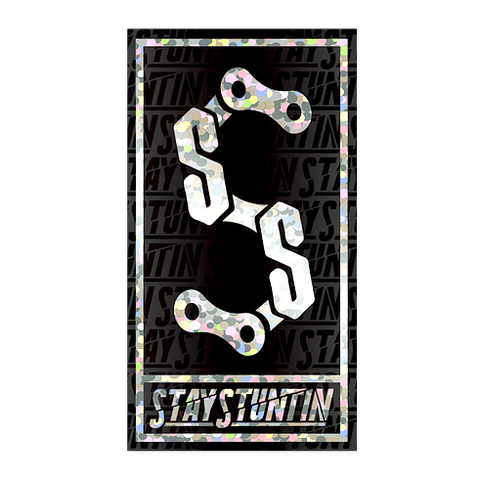 Stay Stuntin Logo Holographic Sticker