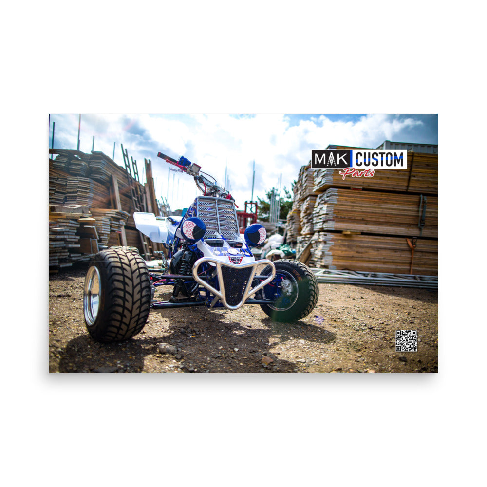MAK Custom #1 Yamaha YFZ350 Banshee Photo paper poster – MAK